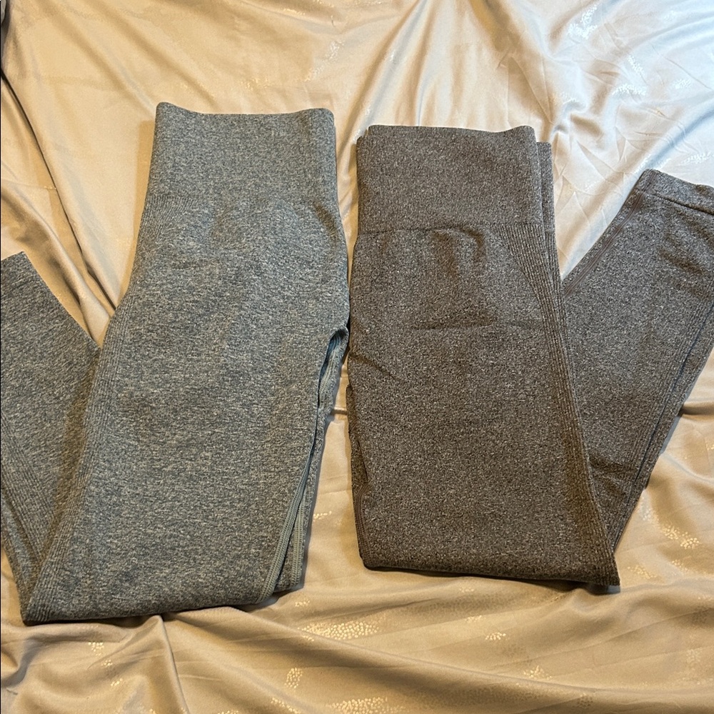 Women’s Gray and Blue Leggings